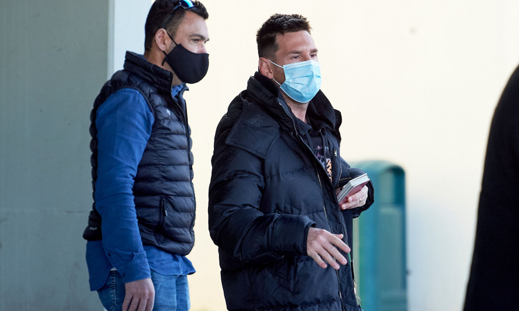 Leo Messi Arrives At Barcelona Airport, Spain - 29 Dec 2020