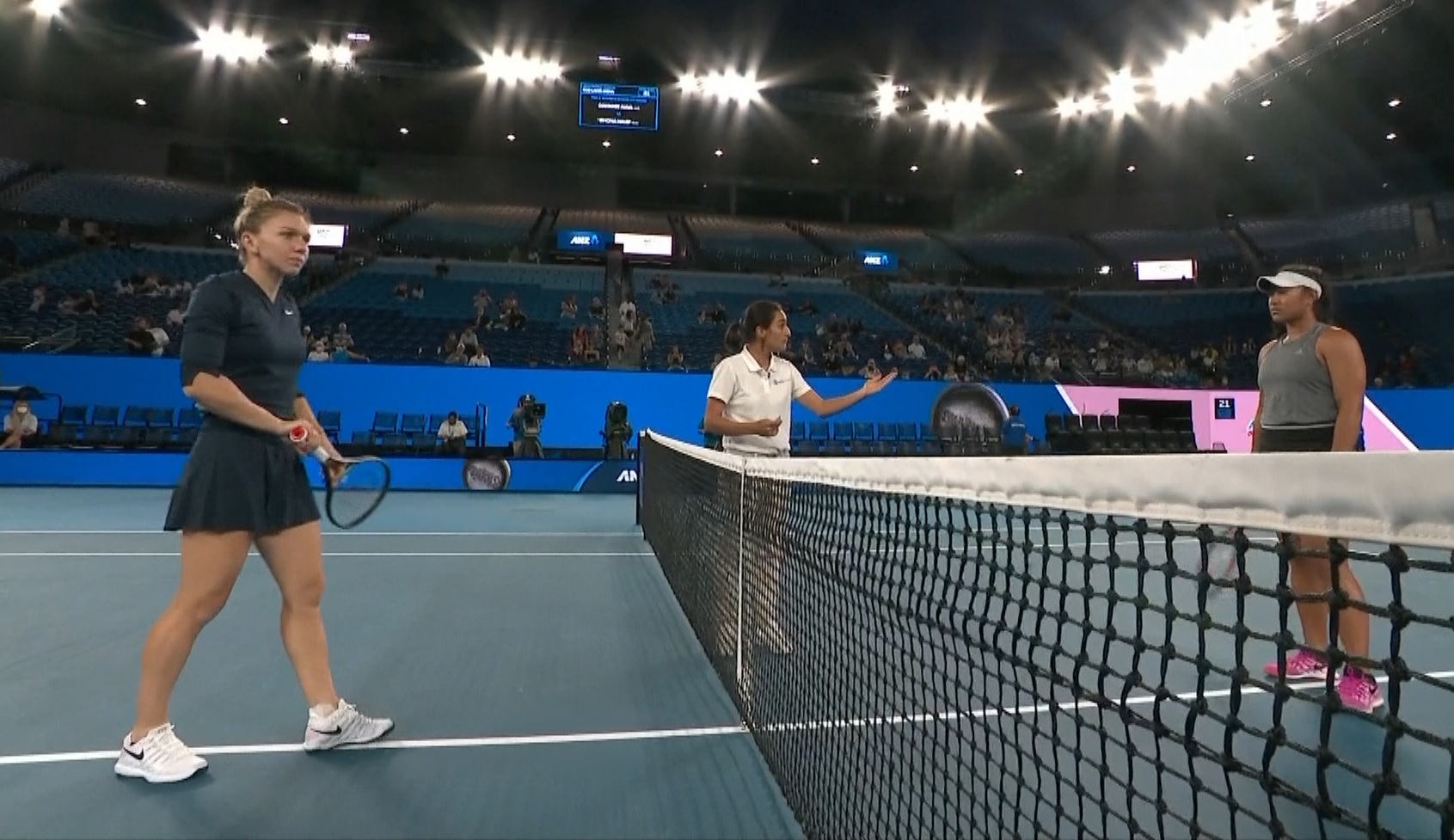 Simona Halep-Destanee Aiava 6-4, 1-0, Digi Sport 2, la Melbourne Summer Set. Simo a câștigat primul set