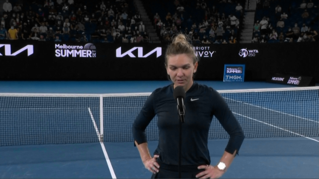 ”N-am crezut”. Simona Halep, moment de sinceritate după victoria dramatică din meciul cu Viktorija Golubic