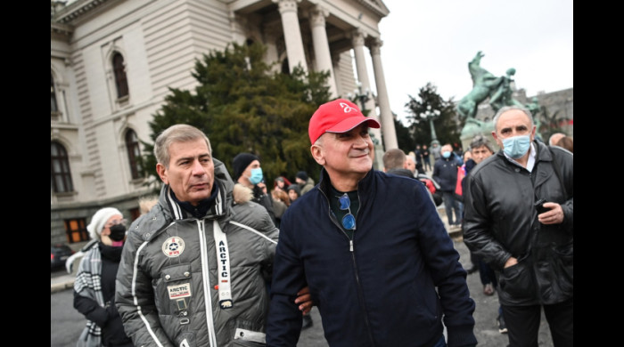 Srdjan Djokovic a chemat lumea în stradă, sârbii s-au conformat / Foto: Profimedia