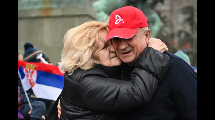 Srdjan Djokovic a chemat lumea în stradă, sârbii s-au conformat / Foto: Profimedia