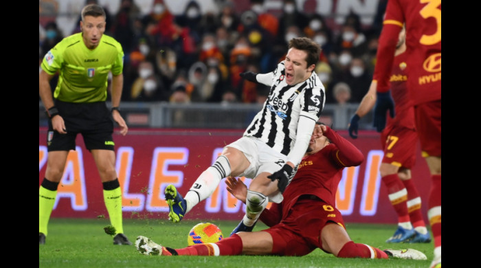 Federico Chiesa s-a accidentat în meciul cu AS Roma / Foto: Profimedia