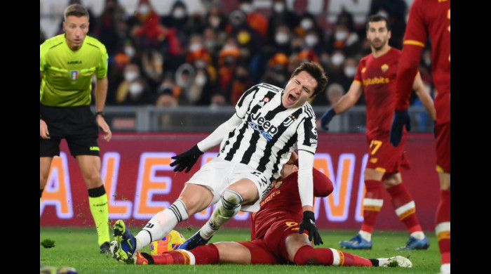 Federico Chiesa s-a accidentat în meciul cu AS Roma / Foto: Profimedia
