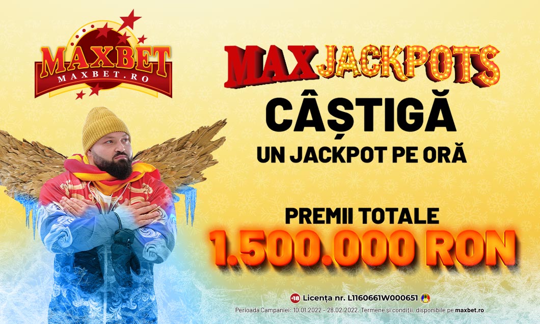 (P) MaxJackpoturi FIERBINȚI în valoare de 1.500.000 RON