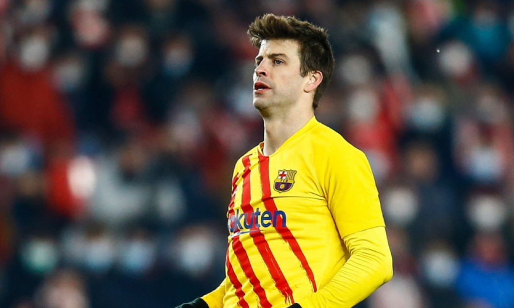 Gerard Pique se pregătește pentru meciul Barcelona – Real Madrid, din Supercupa Spaniei / Foto: Profimedia