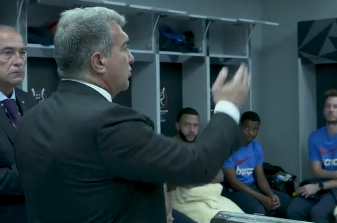 Joan Laporta a mers în vestiarul Barcelonei după eșecul cu Real Madrid din Supercupa Spaniei! Discursul președintelui