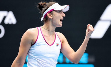 Melbourne, Australia. 4th Jan, 2022. Irina-Camelia Begu of Romania reacts after a point against Jessica Pegula of the US during their first round women's singles match at the WTA Melbourne Summer Set tennis tournament ahead of the Australian Open Grand Sl