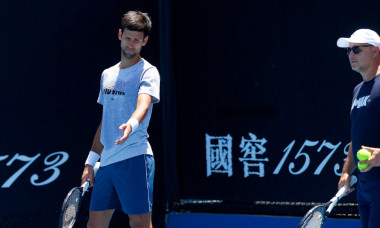 Novak Djokovic, alături de Marian Vajda la Australian Open, în 2019 / Foto: Profimedia