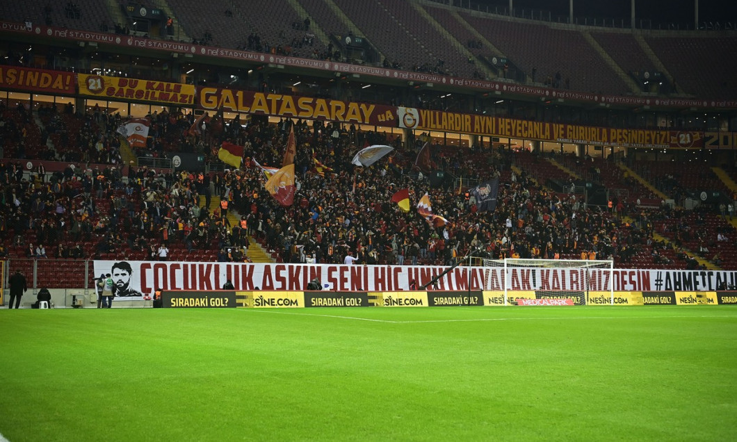 Turkish Super Legue football match between Galatasaray and Kasimpasa at NEF Stadium in Istanbul , Turkey on January 20 ,2022 .