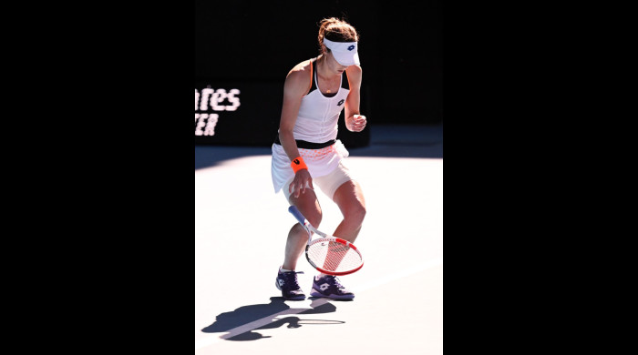 Alize Cornet, după victoria cu Simona Halep de la Australian Open / Foto: Profimedia