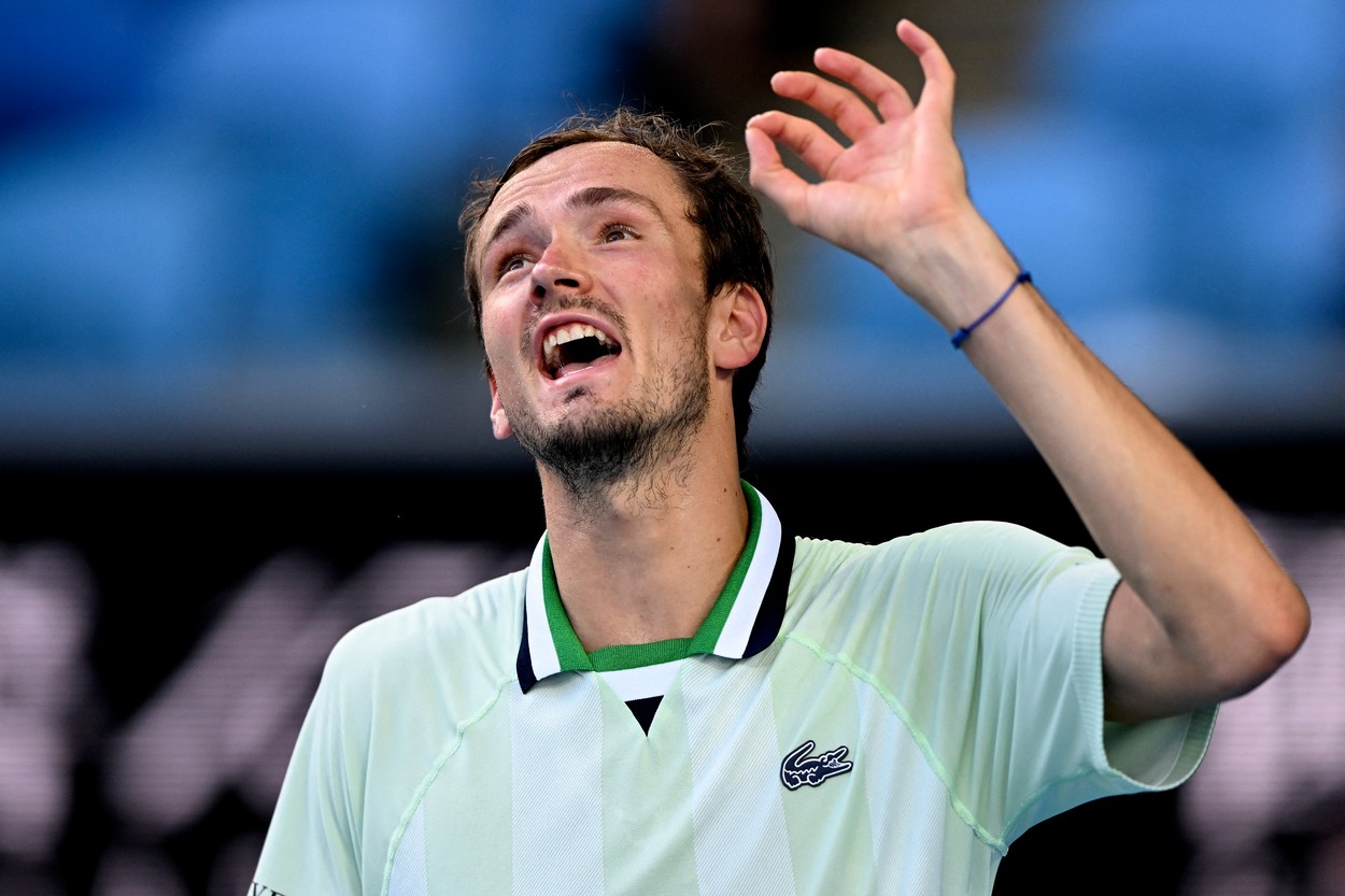 Daniil Medvedev a stat 3 ore și jumătate pe teren. Tabloul sferturilor de finală de la Australian Open