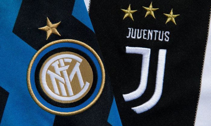 The Inter Milan and Juventus Club Badges