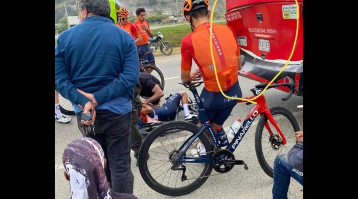 Egan Bernal a suferit un accident grav în timpul antrenamentelor / Foto: Gran_Fondo