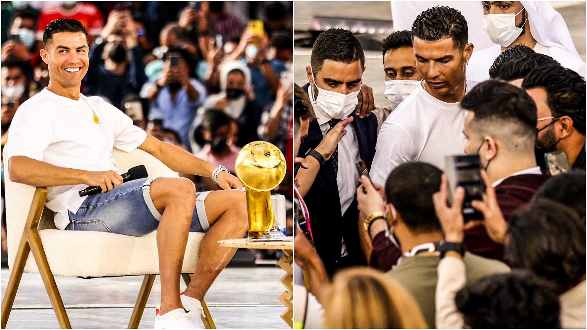 Cristiano Ronaldo a primit trofeul Globe Soccer pentru cel mai bun marcator din toate timpurile! Discursul portughezului