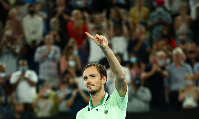 Daniil Medvedev, după victoria cu Stefanos Tsitsipas / Foto: Getty Images