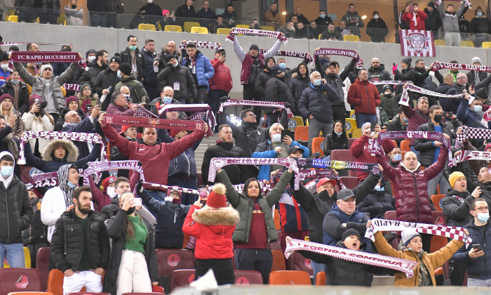 FOTBAL:RAPID BUCURESTI-UTA ARAD, LIGA 1 CASA PARIURILOR (29.01.2022)