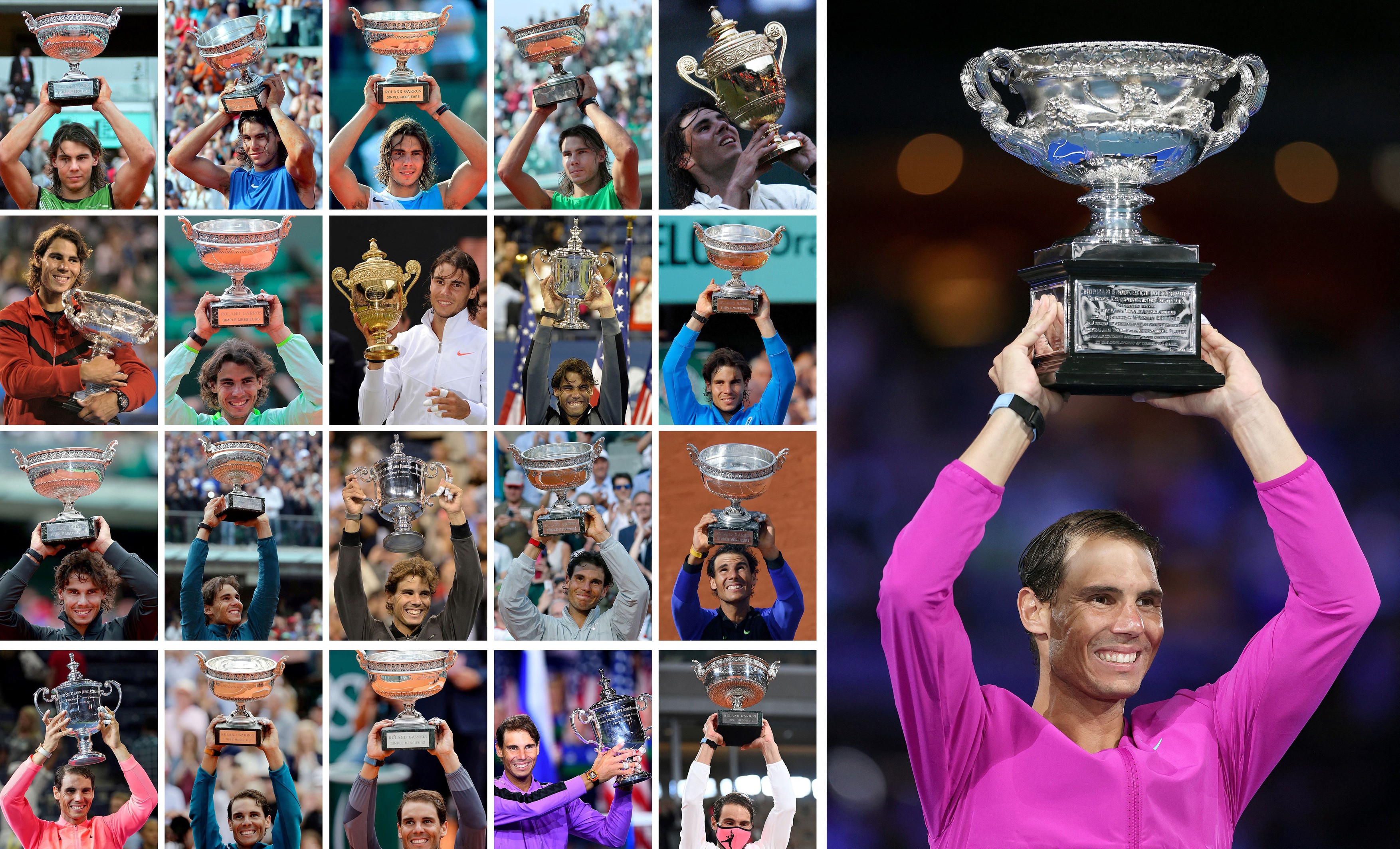 Nadal, deasupra tuturor! Cum arată clasamentul all-time al câștigătorilor de Grand Slam după finala Australian Open