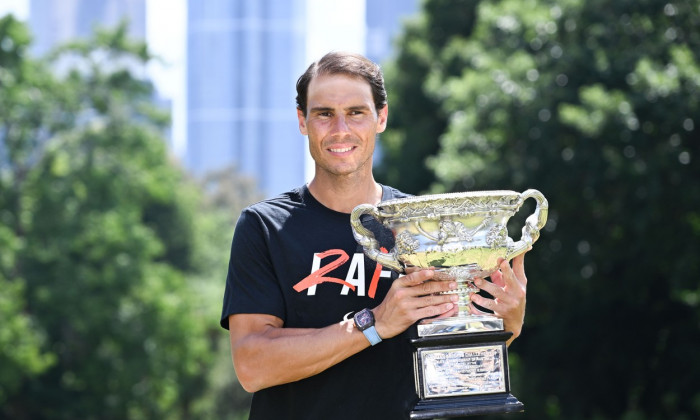 Tennis Rafael Nadal Trophy Photocall, Melbourne, USA - 31 Jan 2022