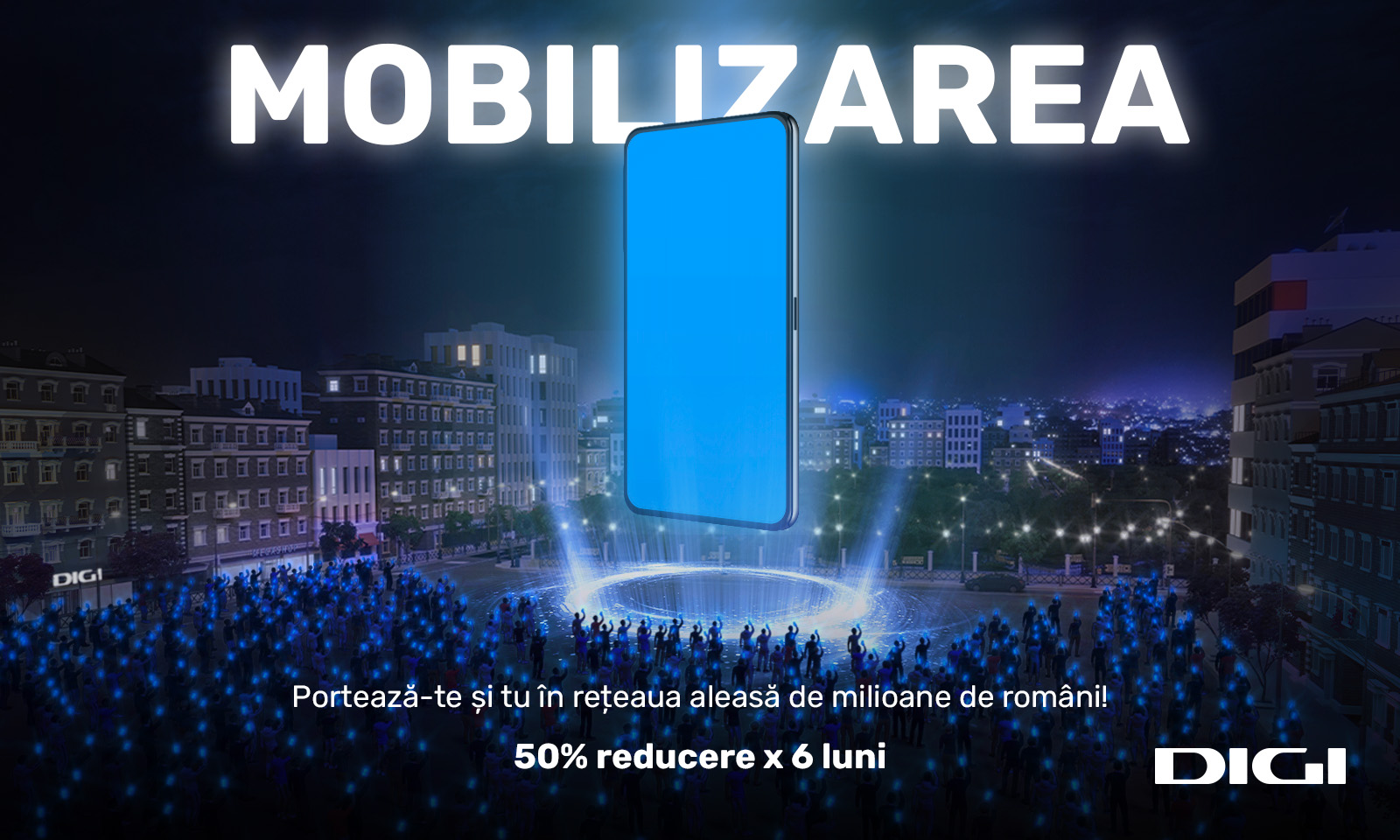 „Mobilizarea” revine cu 50% reducere, timp de 6 luni, la portarea în rețeaua DIGI