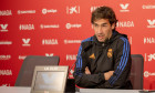 Seville, Spain. 11th Dec, 2021. Raul Gonzalez, head coach of Real Madrid Castilla, seen at the press conference after the Primera RFEF match between Sevilla Atletico and Real Madrid Castilla at Jesus Navas Stadium in Seville. (Photo credit: Mario Diaz Ras