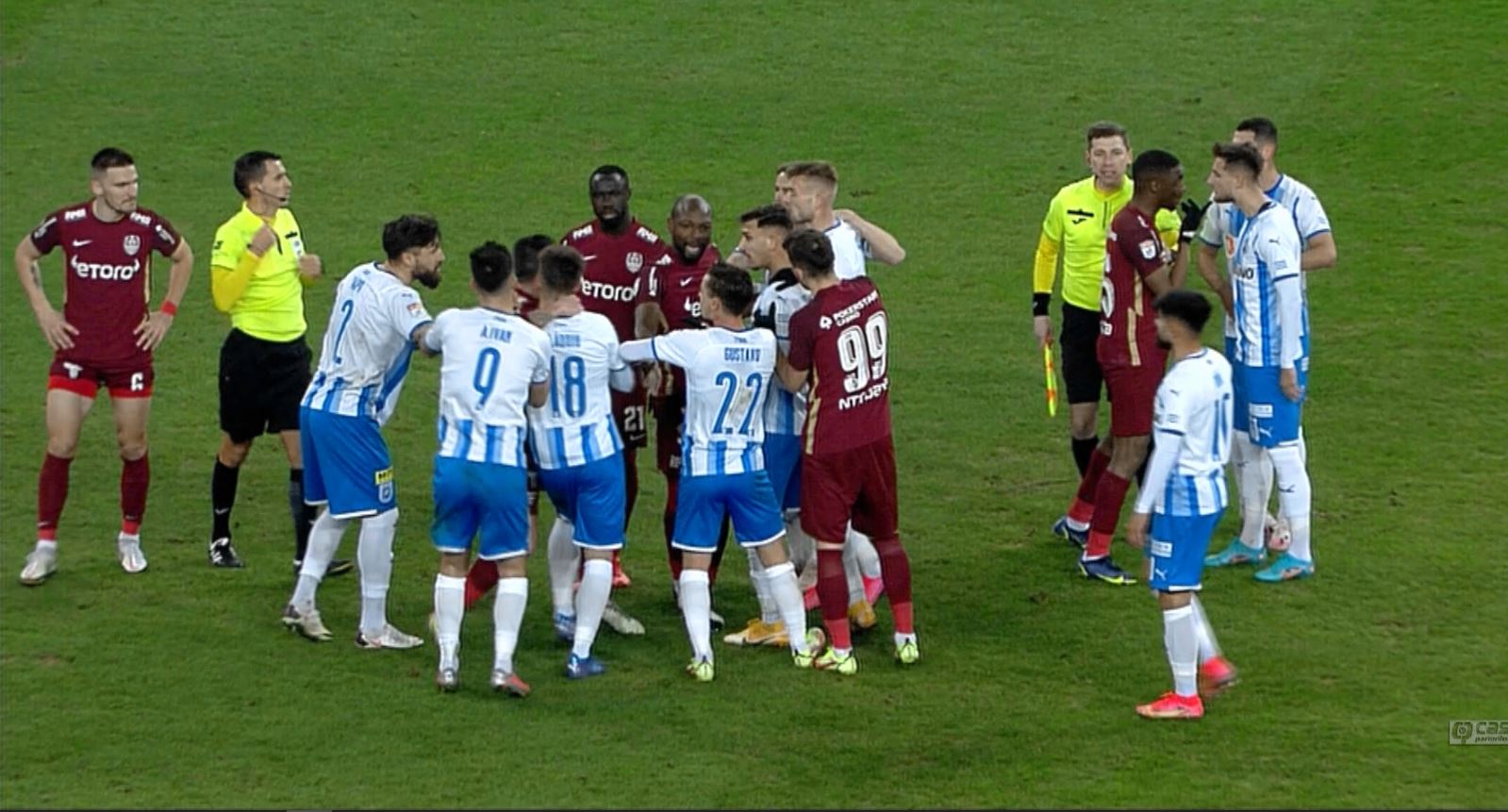 Gustavo a dezvăluit motivul conflictului dintre jucători din finalul meciului Universitatea Craiova - CFR Cluj