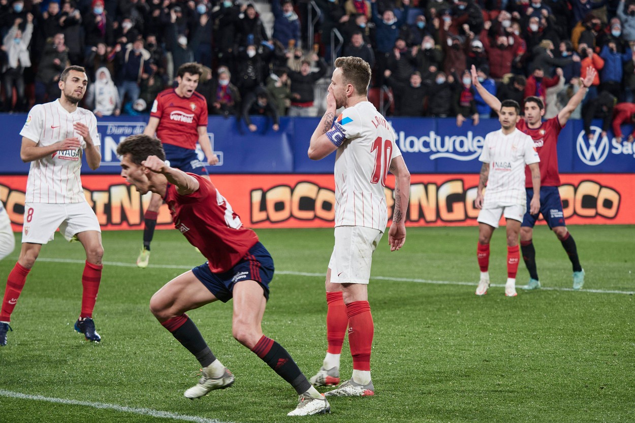 Osasuna - Sevilla 0-0. Pas greșit în lupta pentru titlu. Penalty ratat în minutul 90+3