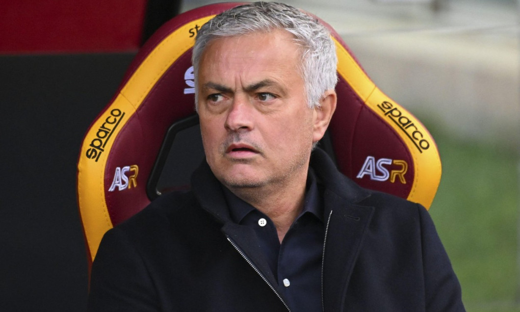 Rome, Italy. 05th Feb, 2022. Jose Mourinho of A.S. Roma during the 24th day of the Serie A Championship between A.S. Roma vs Genoa CFC on 5th February 2022 at the Stadio Olimpico in Rome, Italy. Credit: Independent Photo Agency/Alamy Live News