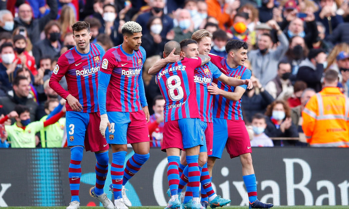 Fotbaliștii Barcelonei, în meciul cu Atletico Madrid / Foto: Getty Images