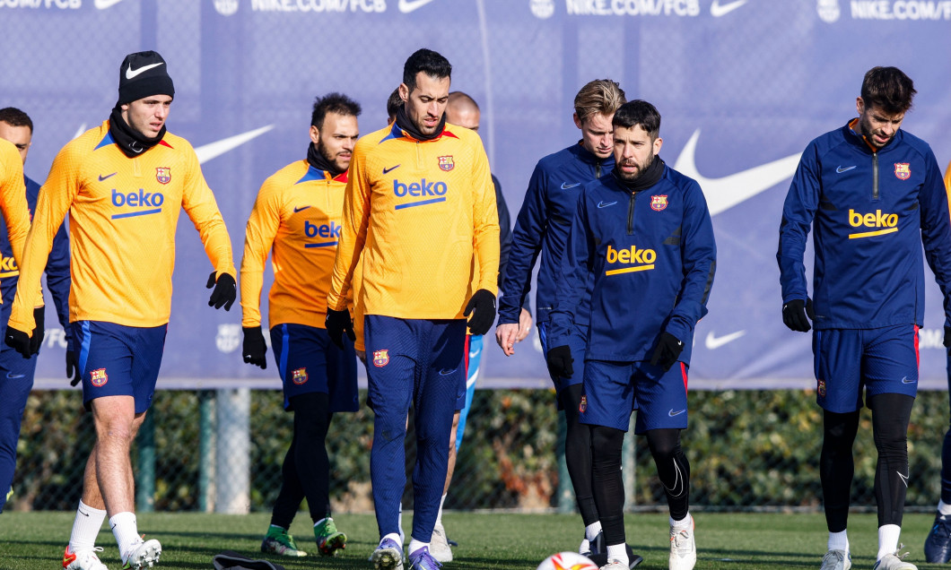 FC Barcelona Training Session, Spain - 19 Jan 2022