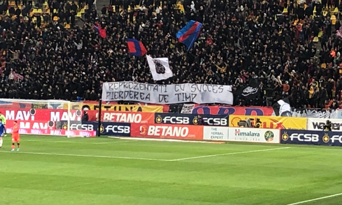 Suporterii FCSB-ului, la meciul cu U Craiova 1948 / Foto: Digi Sport