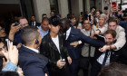 *EXCLUSIVE* Real Madrid Footballer Cristiano Ronaldo leaving the Mayfair Hotel