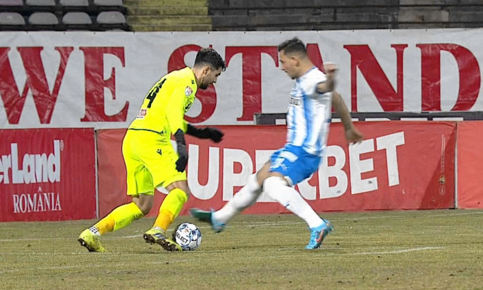 Thomas Chesneau, în Dinamo - Universitatea Craiova / Foto: Captură Digi Sport