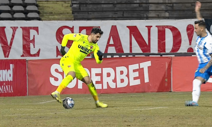 Thomas Chesneau, în Dinamo - Universitatea Craiova / Foto: Captură Digi Sport