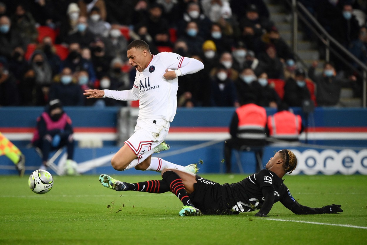 PSG - Rennes 0-0, ACUM, Digi Sport 2. Reușita lui Mbappe, anulată