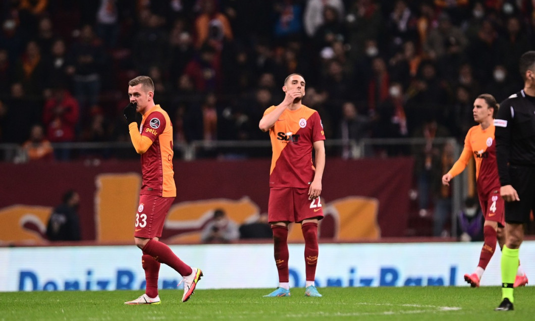 Turkish Super League football match between Galatasaray and Kayseripor at NEF stadium in Istanbul , Turkey on February 12 , 2022.