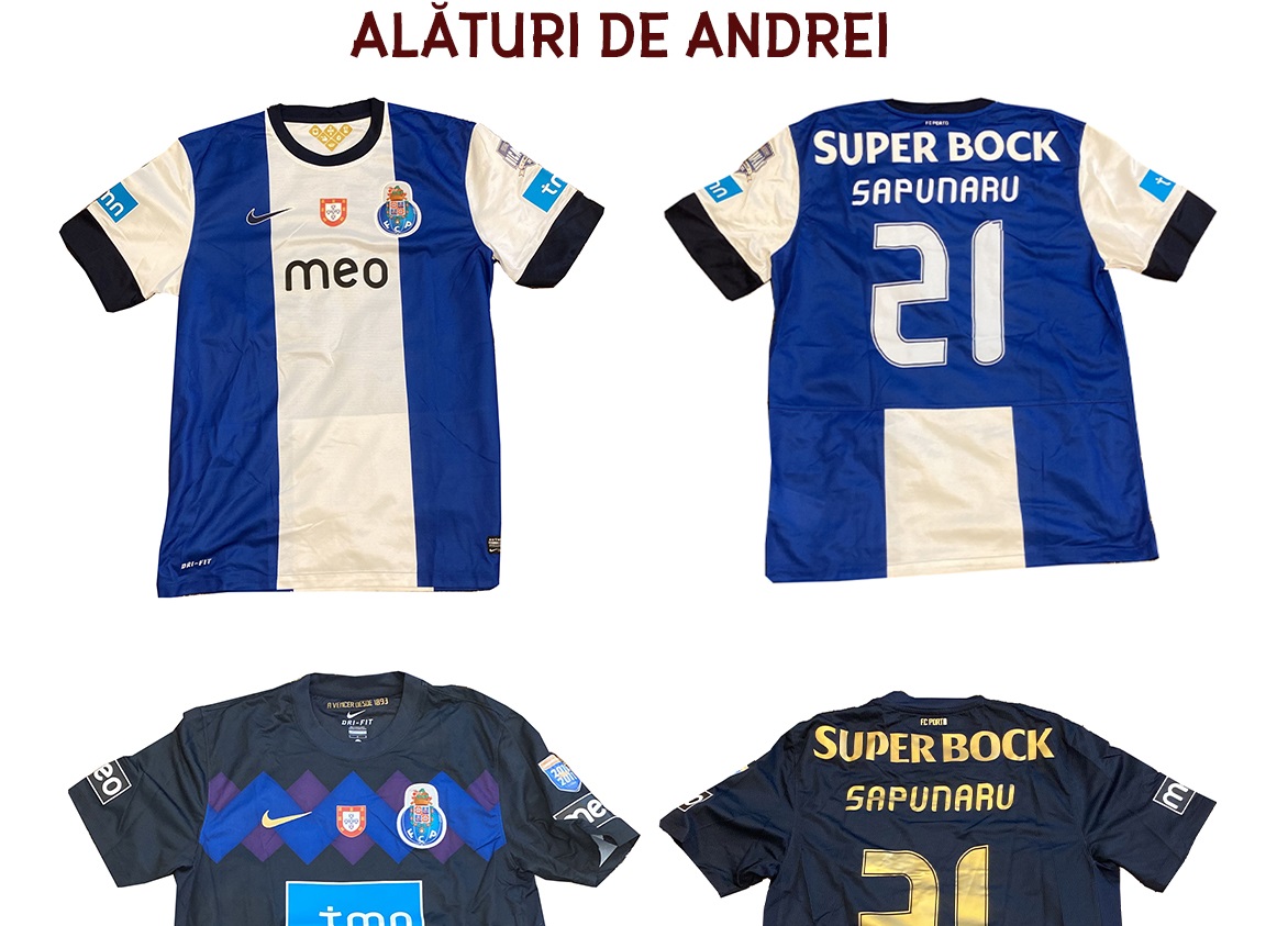 Rapidiștii strâng bani pentru o cauză nobilă! Cristi Săpunaru a scos la licitație două tricouri de la FC Porto