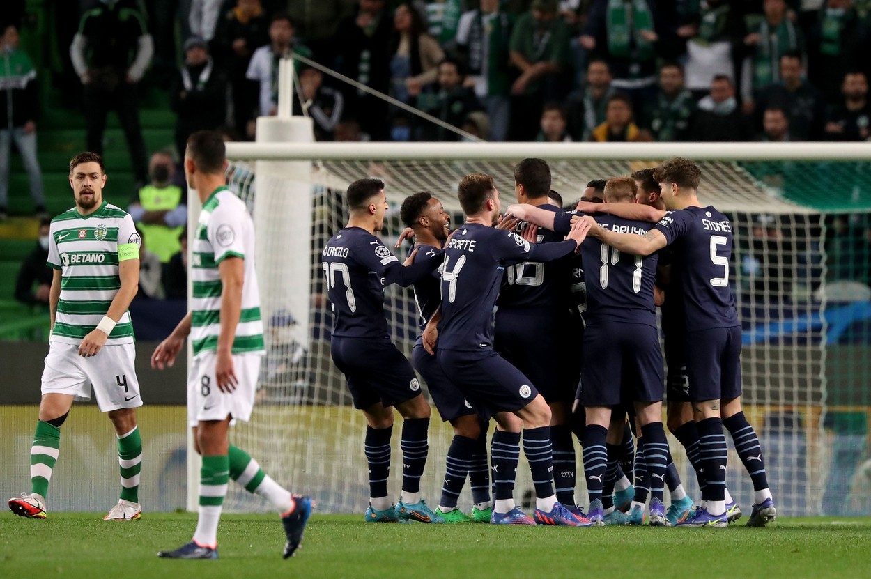 Manchester City a stabilit un record în Liga Campionilor, după repriza ideală cu Sporting Lisabona
