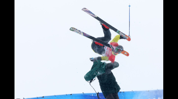 Jon Sallinen în proba de schi acrobatic de la JO 2022 / Foto: Getty Images