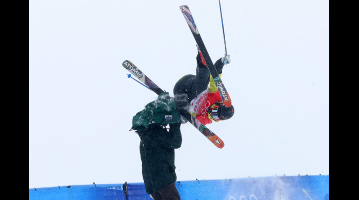 Jon Sallinen în proba de schi acrobatic de la JO 2022 / Foto: Getty Images