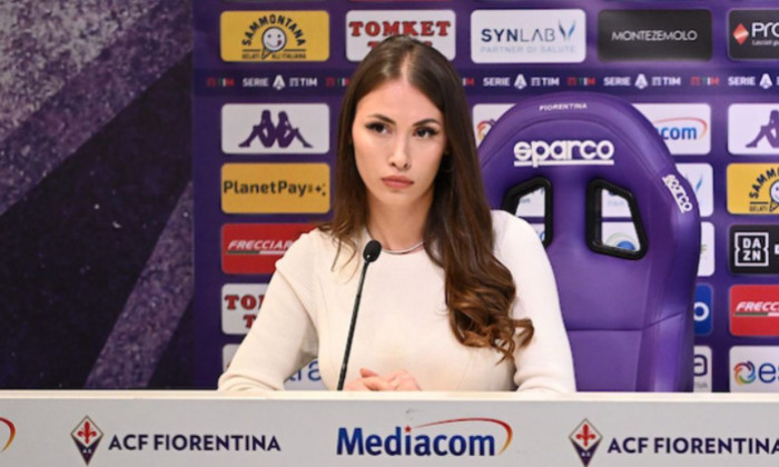 Rossella Petrillo, ofițerul de presă al Fiorentinei / Foto: Instagram @rossellapetrill.o