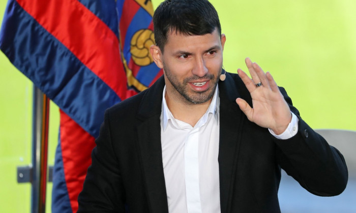 Sergio Aguero of Barcelona Press Conference, Spain - 15 Dec 2021