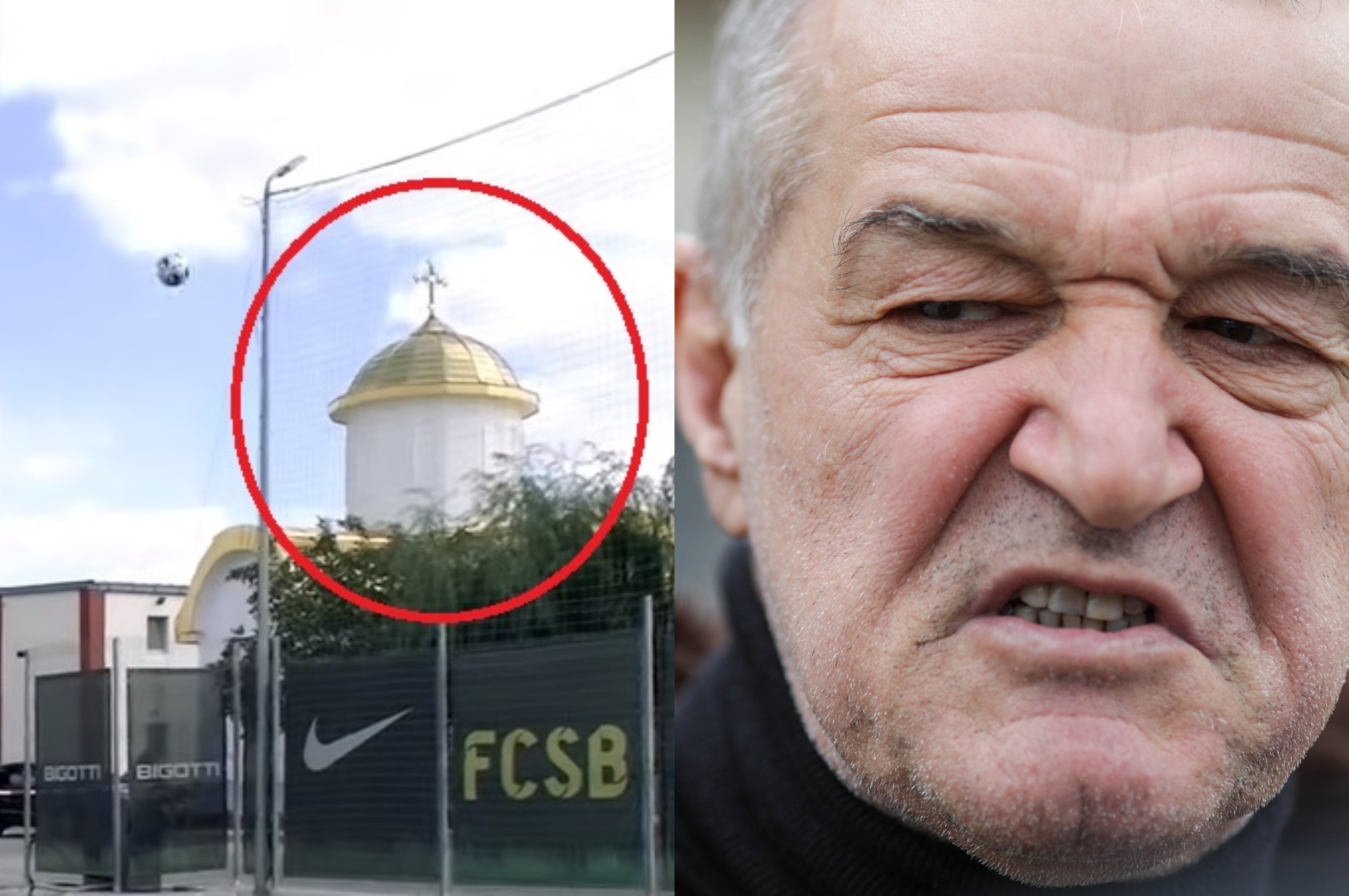 Gigi Becali l-a transferat pentru că ”merge la biserică”, dar nu a călcat niciodată în lăcașul de cult cu ”acoperiș de aur”