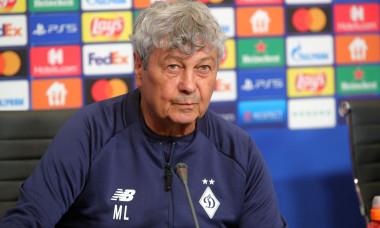 News conference of Mircea Lucescu and Serhiy Sydorchuk in Kyiv