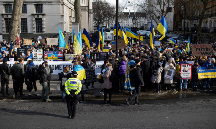 Protest Against Russian Invasion of Ukraine, London, UK - 24 Feb 2022