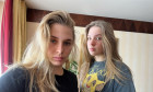 Dayana Yastremska și sora sa / Foto: Twitter@D_Yastremska