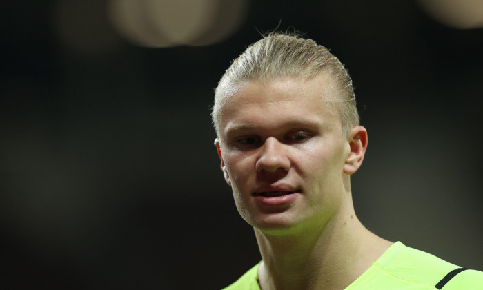 Hamburg, Germany. 18th Jan, 2022. Soccer: DFB Cup, FC St. Pauli - Borussia Dortmund, Round of 16, Millerntor Stadium. Dortmund's Erling Haaland after the match. IMPORTANT NOTE: In accordance with the regulations of the DFL Deutsche Fuball Liga and the DFB