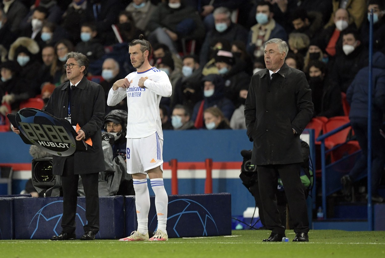 Carlo Ancelotti se declară încrezător înainte de returul cu PSG. Cum l-a surprins Gareth Bale pe italian