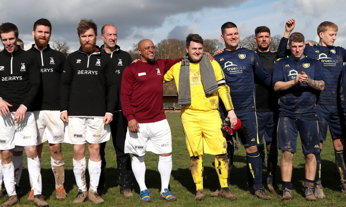 Roberto Carlos plays for Bull In The Barne United Football Club