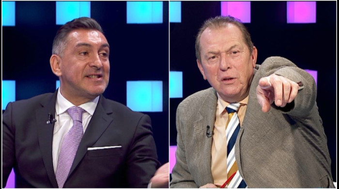 Colaj Ilie Dumitrescu și Helmut Duckadam / Foto: Digi Sport