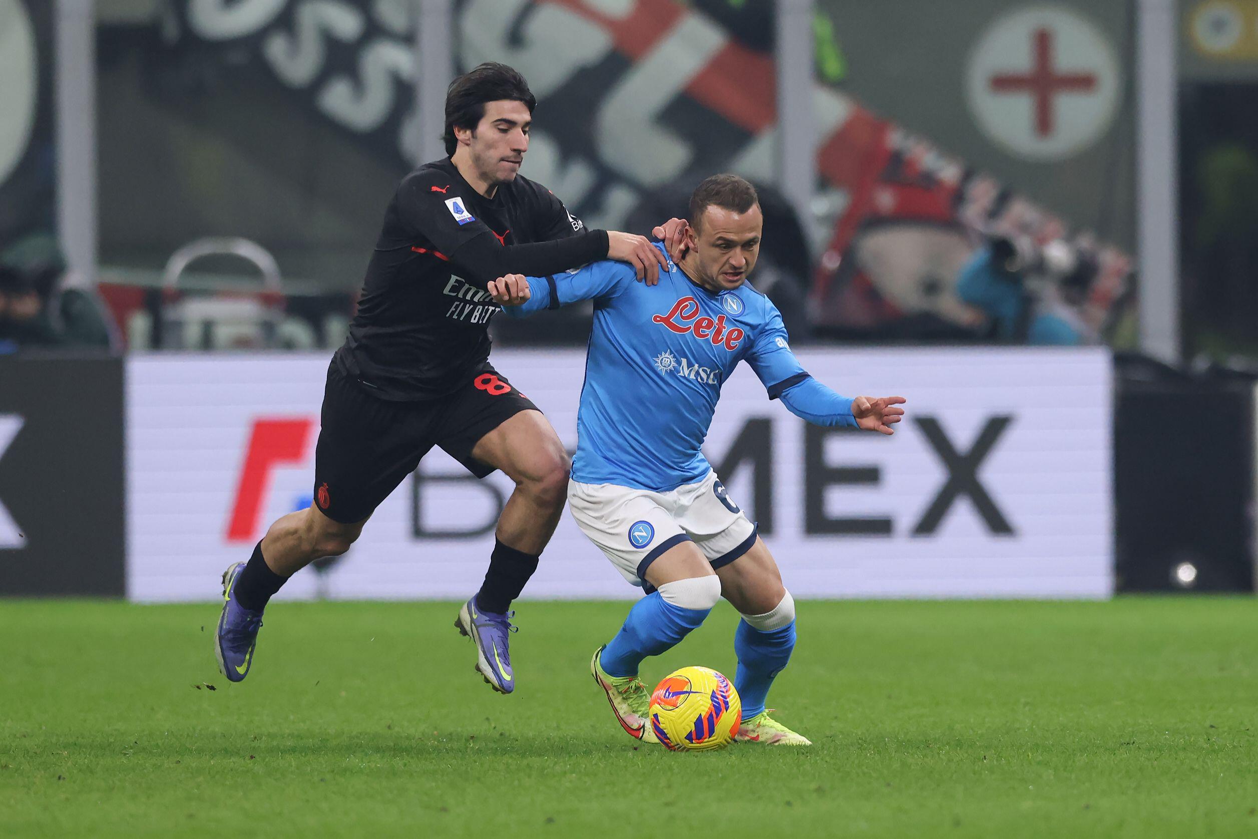 Napoli - AC Milan, 0-1, Digi Sport 2. Milanezii trec în avantaj. Giroud iese accidentat